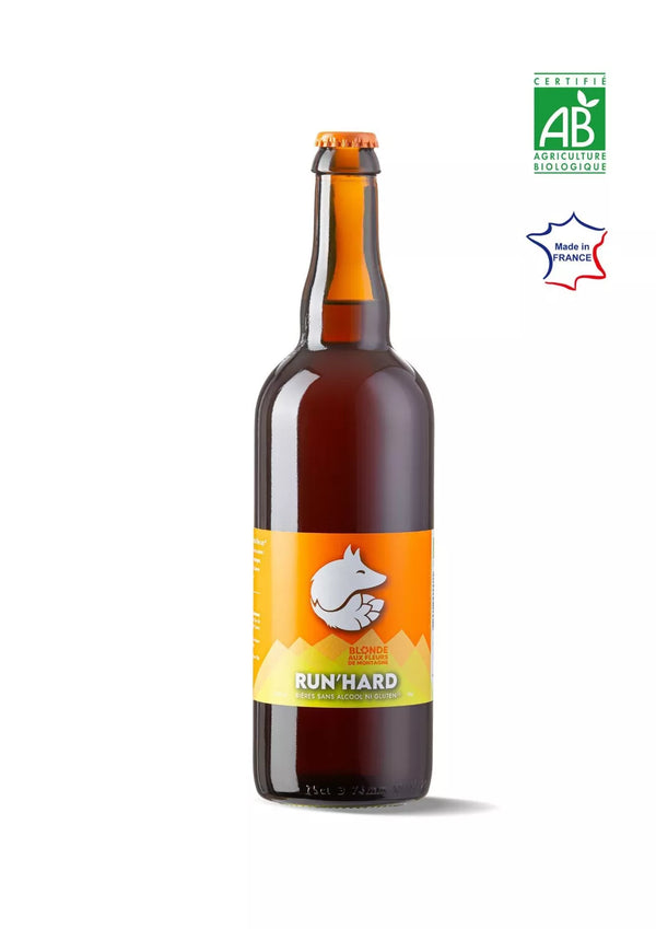 Bière BLONDE sans alcool ni gluten 75cl - RUN'HARD