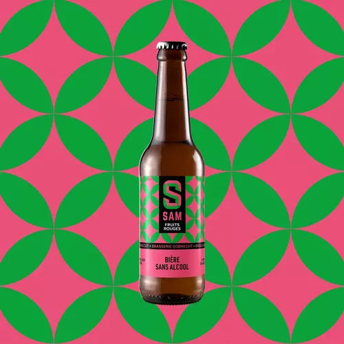 Bière SAM fruits rouges sans alcool 0,5% - bouteille 75 cl