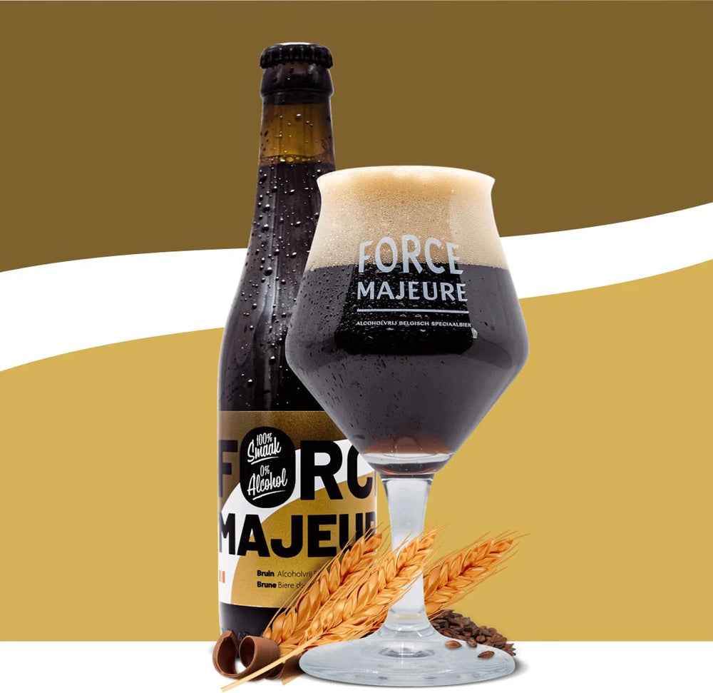Bière brune Force Majeure 0,5% sans alcool