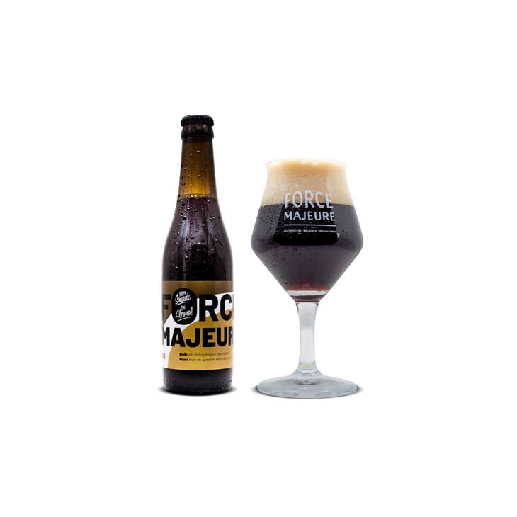 Bière brune Force Majeure 0,5% sans alcool